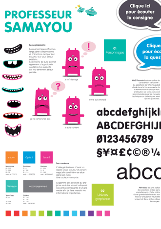 Création mascotte ateliers d'aide personnalisée
